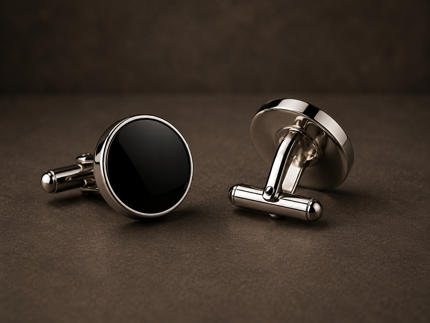 Onyx Cufflinks, alternate view